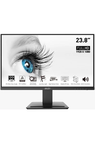 MSI PRO MP243X 23.8" 1 MS 100 Hz FreeSync Full HD IPS LED Monitör ürün görseli 1