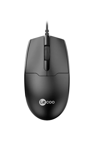 Lecoo MS101 USB Kablolu 1200DPI 3 Tuşlu Optik Mouse Siyah ürün görseli 1