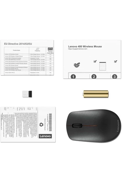 Lenovo 400 Wireless Mouse GY50R91293 - Resim 6