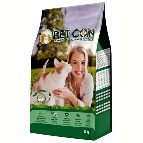 Petcoin Tavuk Etli Kedi Maması 15 Kg ürün görseli 1