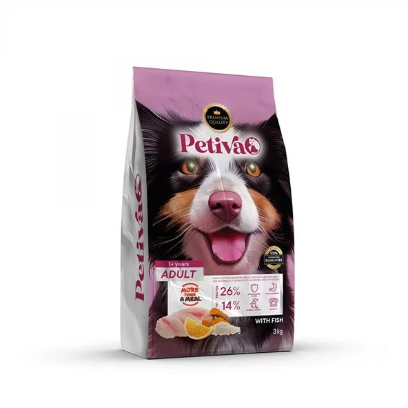 Petiva Yetişkin Köpek Balık Etli 3 Kg ürün görseli 1