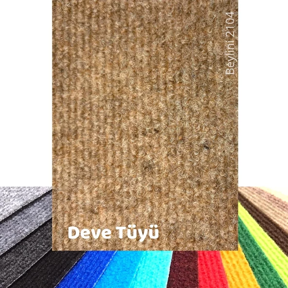 Beylini Halıfleks Zemin Yer Kaplama 3 mm Kalınlığında Rip Halı Duvardan Duvara Halıflex Organizasyon Davet Deve Tüyü ürün görseli 1