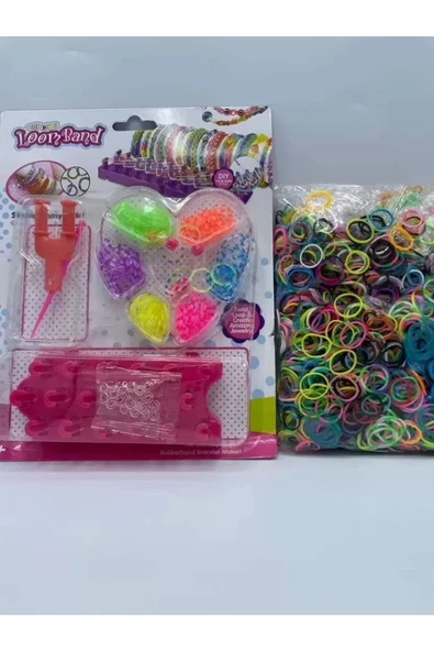 Yenigeldi Rengarenk Bileklik Yapma Seti Rainbow Loom Bands ürün görseli 1