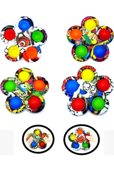 Yenigeldi Picasso Pop It Stres Çarkı, Duyusal Pop It Renkli Stres Çarkı, 2021 Fidget Stres Çarkı ürün görseli 1