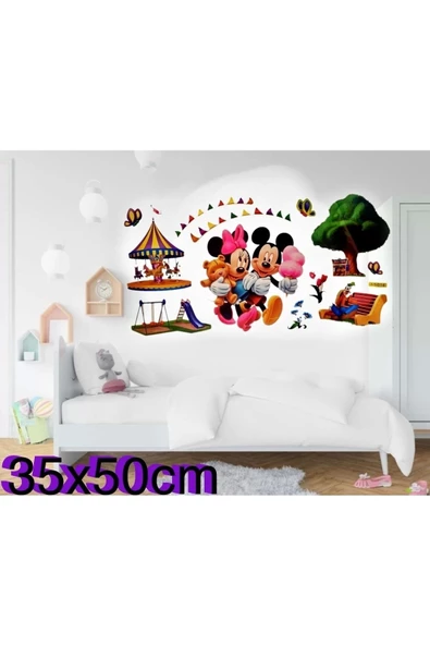 Yenigeldi Mickey Fare Temalı Çocuk Odası Duvar Sticker Miki ürün görseli 1
