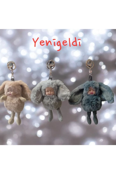 Yenigeldi 2 adet Bebek Peluş Anahtarlık Büyük Boy Çanta Süsü ürün görseli 1
