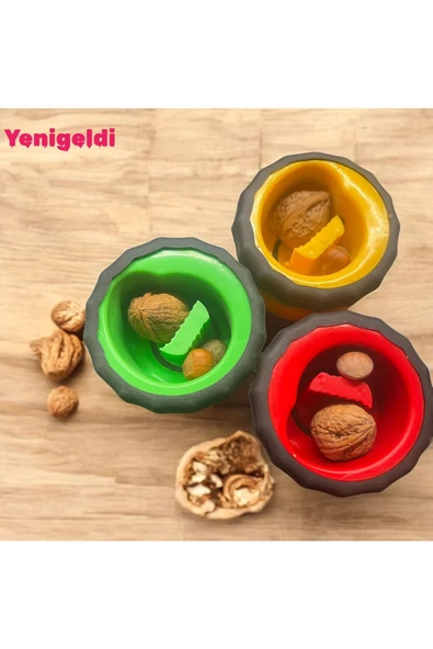 Yenigeldi 3 Adet Japon Tasarımı Yeni Nesil Çevirmeli  Fındık Ve Ceviz Kıracağı Rehabilitasyon İçin ürün görseli 1