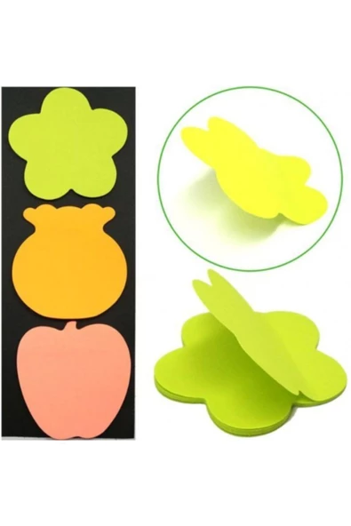 Free Shop 3 Adet Post-it, Yapışkanlı Not Kağıdı, Not Kağıdı, Renkli Not Kağıdı ürün görseli 1