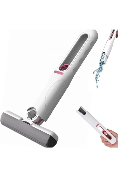 Yenigeldi Mini Mop Taşınabilir Kendinden Sıkmalı Mini Temizlik Paspası Masa Üstü Banyo Araba için ürün görseli 1