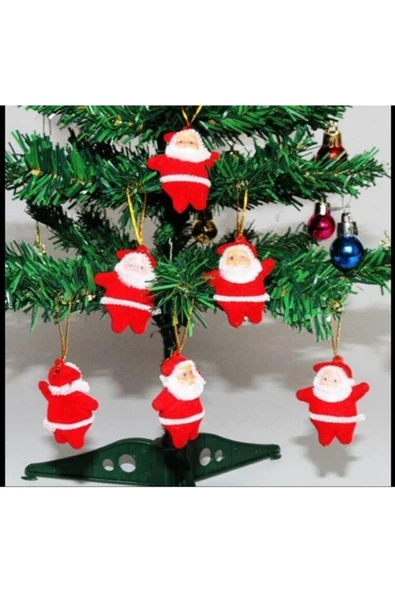 Yenigeldi Noel Baba Yılbaşı Ağacı Süsü 6 Adet ürün görseli 1