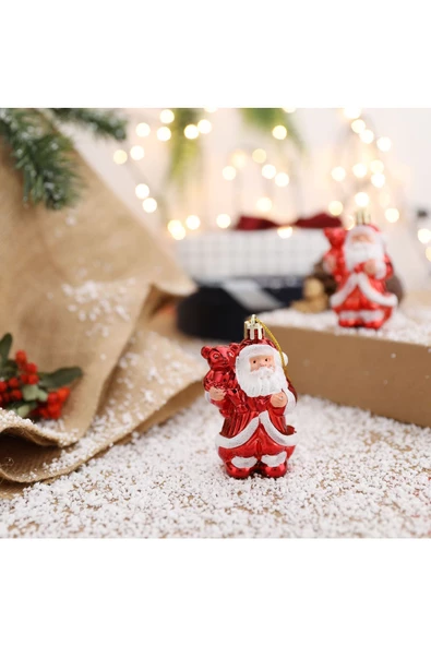 Yenigeldi 3 Adet Hediye Getiren Noel Baba Çam Ağacı Süsü Parti Doğum Günü Yılbaşı Ağacı Süslemeleri ürün görseli 1