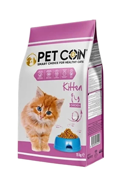 Petcoin Tavuk Etli Yavru Kedi Maması 15 Kg ürün görseli 1