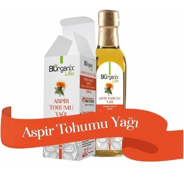 Bıorganıx Aspir Tohumu Yağı Soğuk Pres 250ml ürün görseli 1
