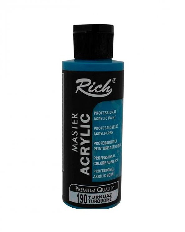 Rich Master Akrilik Boya Turkuaz 120ml ürün görseli 1