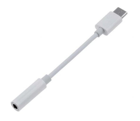 Ayex TYPE-C İçin 3.5mm Kulaklık ve Mikrofon Adaptörü Beyaz ürün görseli 1