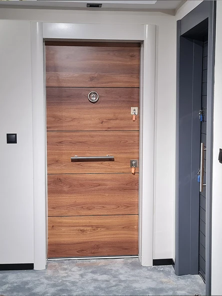 TEZ-1650 Beyaz Statik Kasalı Düz Model Daire Kapısı, Çelik Kapı, Villa Kapısı ürün görseli 1