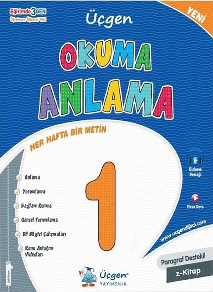 1.Sınıf Okuma Anlama+Matematik Kitabı - Resim 3