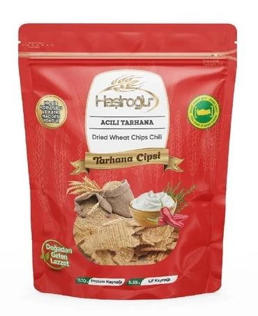 Haşiroğlu Acı Baharatlı Doğal Tarhana Cips 225 g e ürün görseli 1