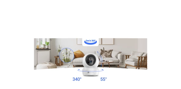 CS-H6C 2MP 360 PT Hareketli Kamera - Resim 3