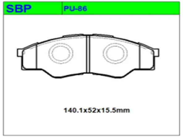 Ön Balata Hilux Vigo 2006- 4x2 / 4x4 ürün görseli 1