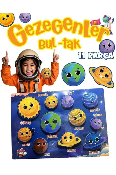 Kidsan Bultak Gezegenler Puzzle KDS-9013 ürün görseli 1