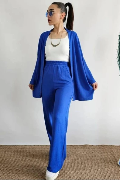 VıoShıne Kadın Bürümcük Kimono Takım ürün görseli 1