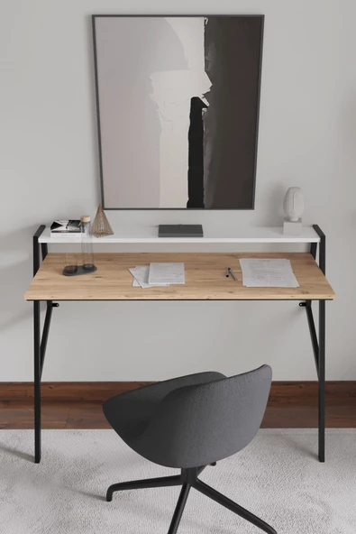 AYMOBSAN Flamingo, Metal Ayaklı, Duvara Monte, Çalışma Masası, 90 cm ürün görseli 1