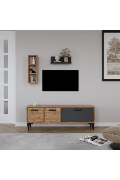 AYMOBSAN Porto Açık Raflı Tv Ünitesi ürün görseli 1