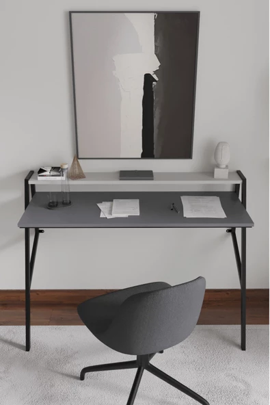AYMOBSAN Flamingo, Metal Ayaklı, Duvara Monte, Çalışma Masası, 90 cm ürün görseli 1