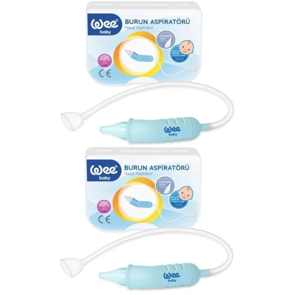 Wee Baby Burun Aspiratörü Nasal (Yeni Saklama Kabı Kutulu) (2 Li Set) (WEE162) ürün görseli 1
