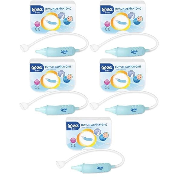 Wee Baby Burun Aspiratörü Nasal (Yeni Saklama Kabı Kutulu) (5 Li Set) (WEE162) ürün görseli 1