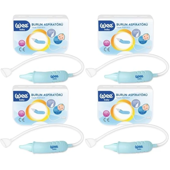 Wee Baby Burun Aspiratörü Nasal (Yeni Saklama Kabı Kutulu) (4 Lü Set) (WEE162) ürün görseli 1