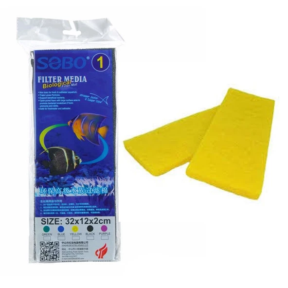 Sobo Filtre Süngeri 32x12x2 Sarı ürün görseli 1