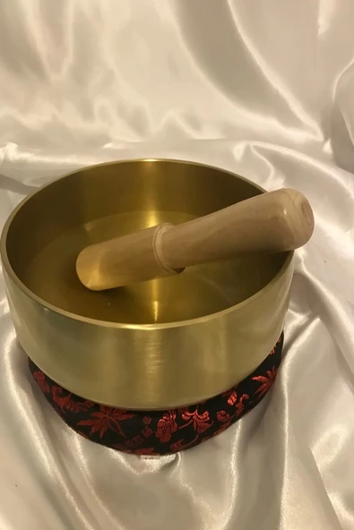 Tibet Çanağı Pirinç Çanı Kasesi Meditasyon Çanı Yoga Çanı Tibet Singing Bowl 16 cm ürün görseli 1
