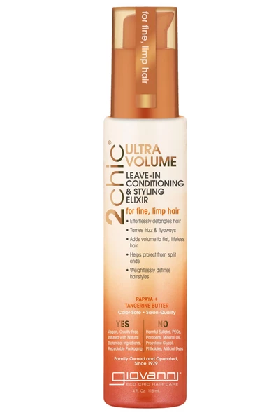 Giovanni 2chic Ultra-Volume Hacimlendirici Durulanmayan Saç Kremi 118ML ürün görseli 1