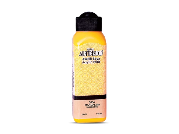 Artdeco Akrilik Boya 140ml Mandalina 3664 ürün görseli 1