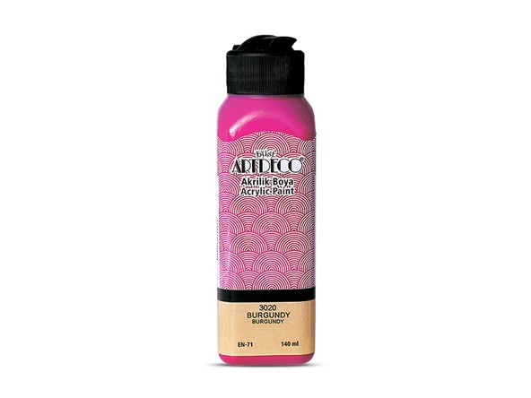 Artdeco Akrilik Boya 140ml Burgundy 3020 ürün görseli 1
