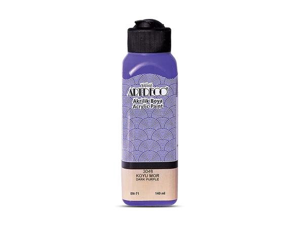 Artdeco Akrilik Boya 140ml Koyu Mor 3048 ürün görseli 1