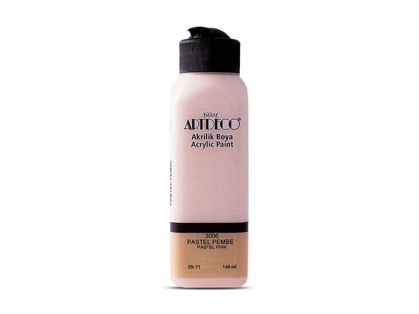 Artdeco Akrilik Boya 140ml Pastel Pembe 3006 ürün görseli 1