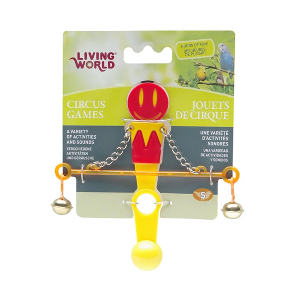 Living World Denge Çubuğu Kuş Oyuncağı (Kırmızı Sarı) ürün görseli 1