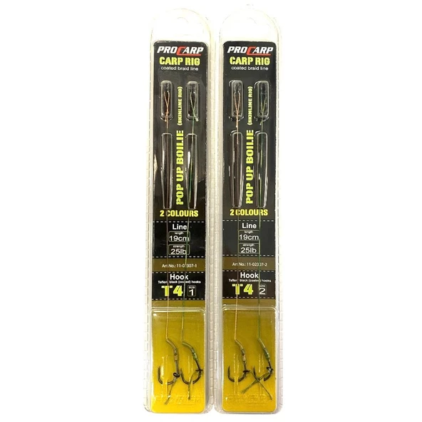 Pro Carp Pop UP Boilie Rig  19cm, 25lb Carp hook T4 Hazır Sazan Rig Takımı ürün görseli 1