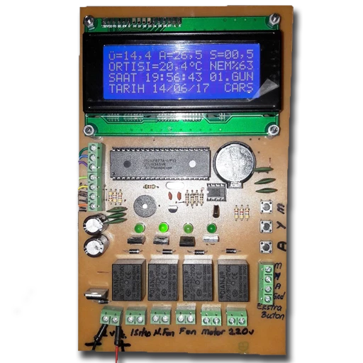 Kuluçka Kontrol Kartı - 4 x 20 LCD'li ürün görseli 1