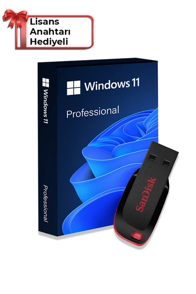 Windows 11 İşletim Sistemli 16GB USB Bellek (Lisans Anahtarı Hediyeli) ürün görseli 1