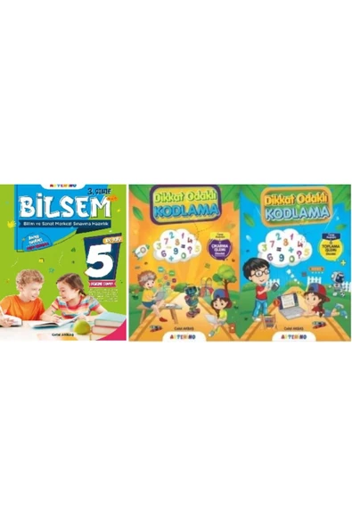 3. SINIF BİLSEM VE DİKKAT ODAKLI ÇIKARTMA-TOPLAMA SETİ ürün görseli 1
