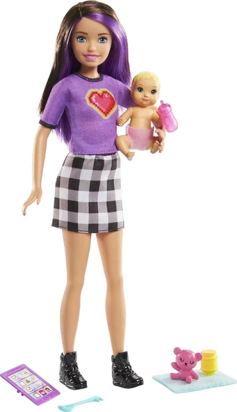 Barbie Bebek Bakıcısı Skipper Bebek Serisi GRP11 ürün görseli 1