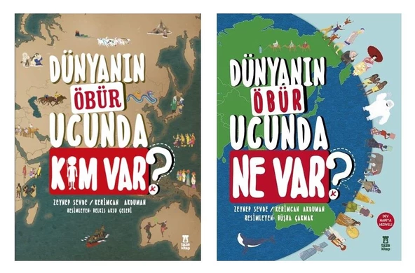 Dünyanın Öbür Ucunda Kim Var + Dünyanın Öbür Ucunda Ne Var (2 Kitap) ürün görseli 1