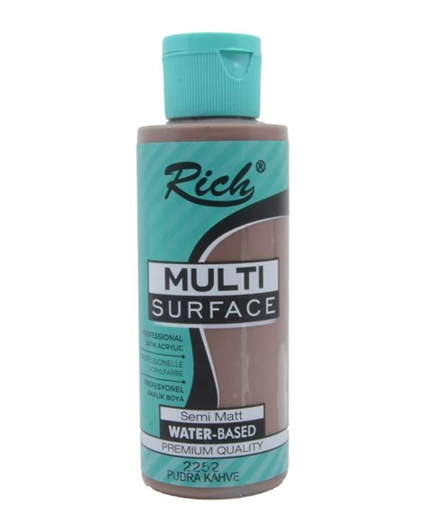 Rich Multi Surface Akrilik Boya Pudra Kahve 120cc ürün görseli 1
