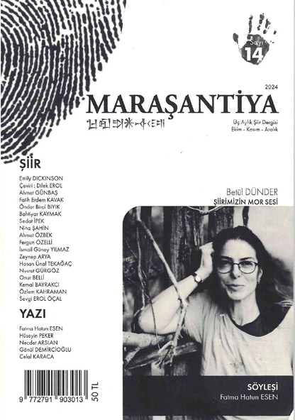 Maraşantiya Dergi 14. Sayı Ekim-Kasım-Aralık 2024 ürün görseli 1