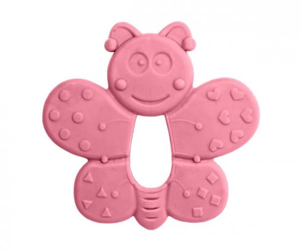 Bambino Kauçuk Yumuşak Diş Kelebek - Pembe ürün görseli 1