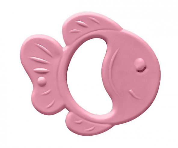 Bambino Kauçuk Yumuşak Diş Kaşıyıcı Balık - Pembe ürün görseli 1